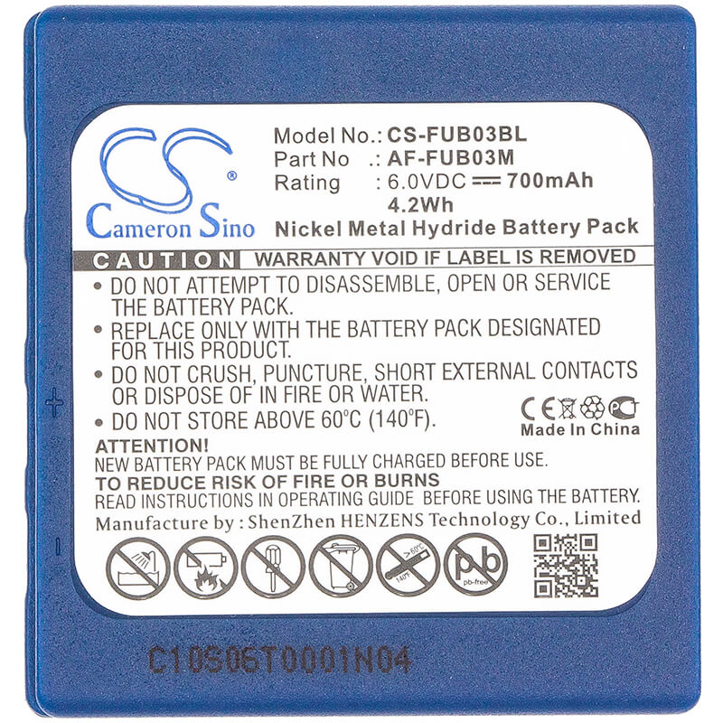 6.0V, 700mAh, Ni-MH Battery fits Hetronic, Tga, Tgb, 4.2Wh