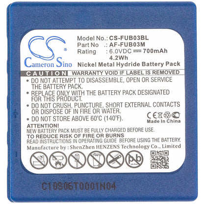 6.0V, 700mAh, Ni-MH Battery fits Abitron, Tga, Tgb, 4.2Wh