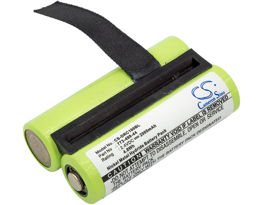 2.4V, 2000mAh, Ni-MH Battery fits Damag, Drc10, 4.8Wh