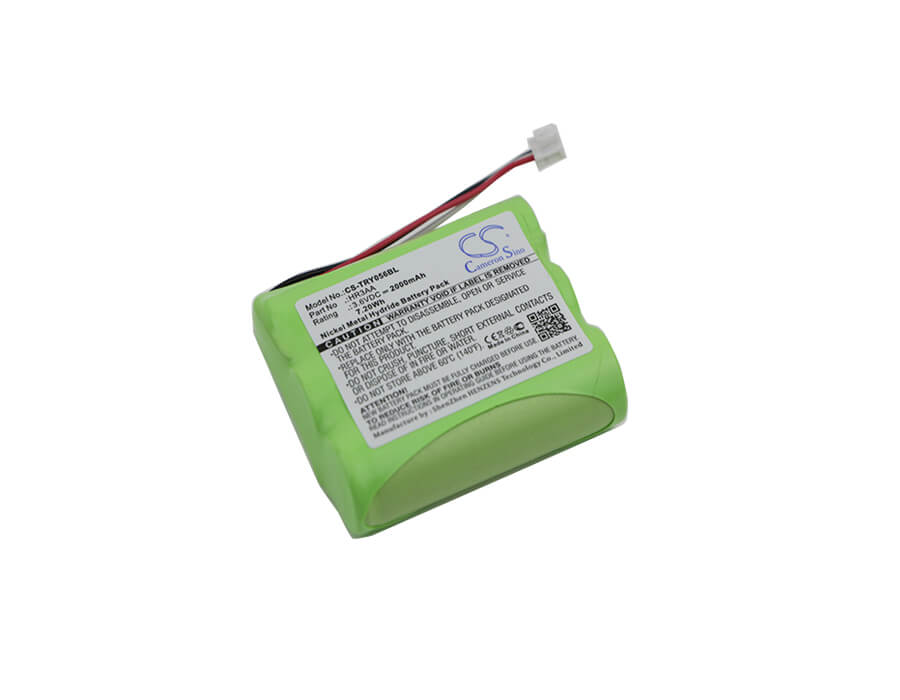 3.6V, 2000mAh, Ni-MH Battery fits Tyro, Ty 55.00.56, 7.2Wh
