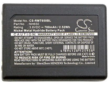 3.6V, 700mAh, Ni-MH Battery fits Ravioli, Joy, Lnh650, 2.52Wh