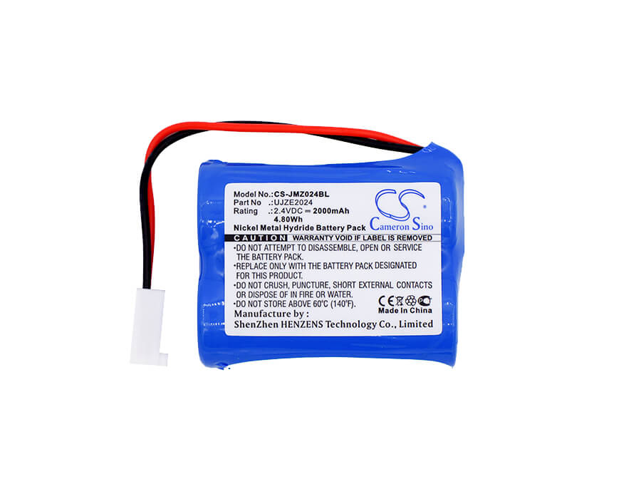 2.4V, 2000mAh, Ni-MH Battery fits Jay, Transmitter Uj, Transmitter Up, 4.8Wh