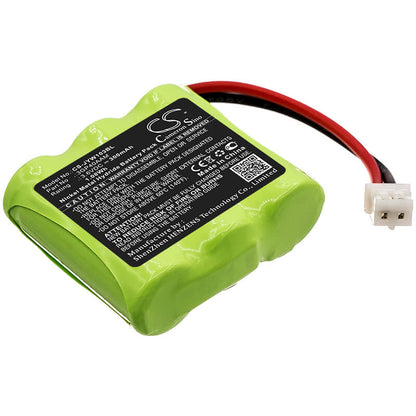 3.6V, 300mAh, Ni-MH Battery fits Jay, Wilpa 1035, 1.08Wh