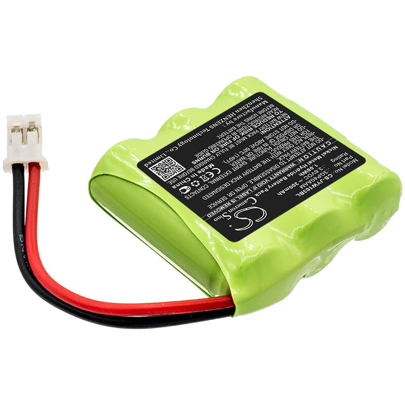3.6V, 300mAh, Ni-MH Battery fits Jay, Wilpa 1035, 1.08Wh