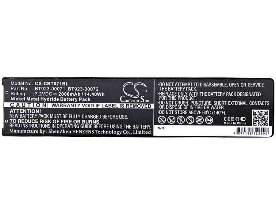 7.2V, 2000mAh, Ni-MH Battery fits Cattron Theimeg, Handy, Handy Control Ii, 14.4Wh