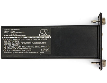 9.6V, 2000mAh, Ni-MH Battery fits Teletec, Ak1, Ak4, 19.2Wh