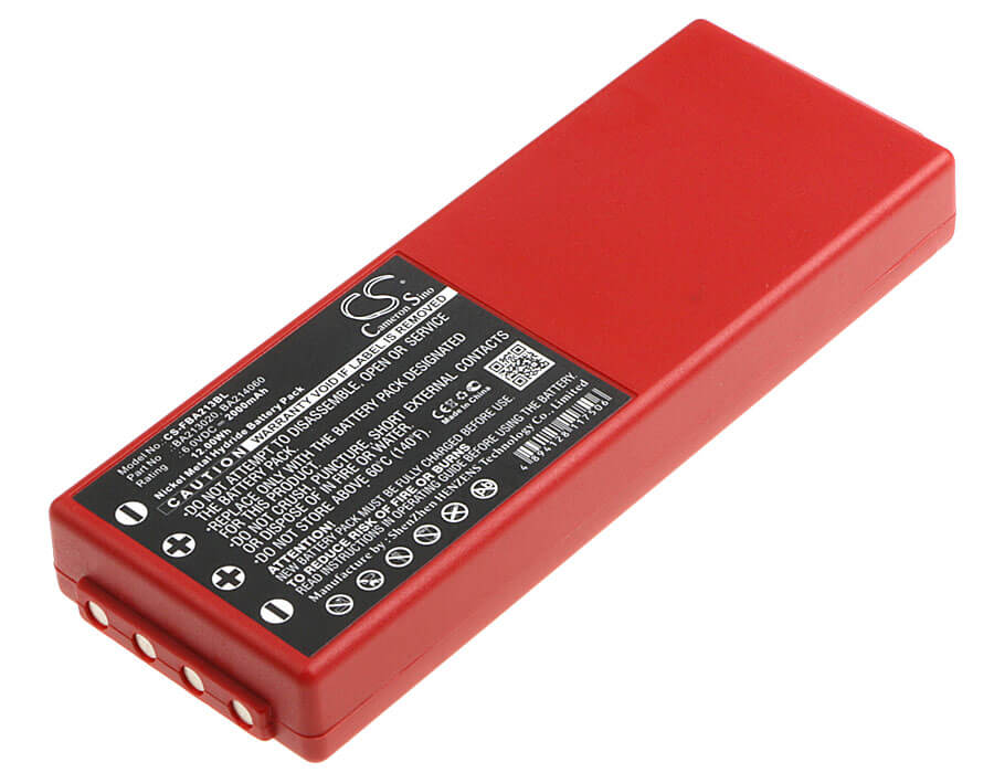 Red, 6.0V, 2000mAh, Ni-MH Battery fits Hbc, Ba14061, Fub06 Eex, 12Wh