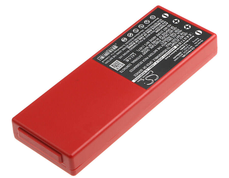 Red, 6.0V, 2000mAh, Ni-MH Battery fits Hbc, Ba14061, Fub06 Eex, 12Wh