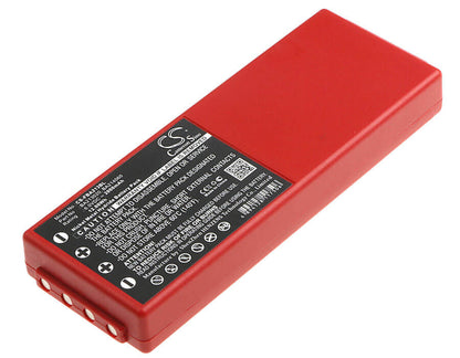 Red, 6.0V, 2000mAh, Ni-MH Battery fits Liebherr, Funkst, 12Wh