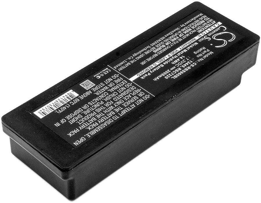 7.2V, 2000mAh, Ni-MH Battery fits Scanreco, 590, 592, 14.4Wh