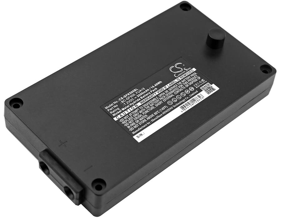 Black, 7.2V, 2000mAh, Ni-MH Battery fits Gross Funk, Crane Remote Control, Gf500, 14.4Wh