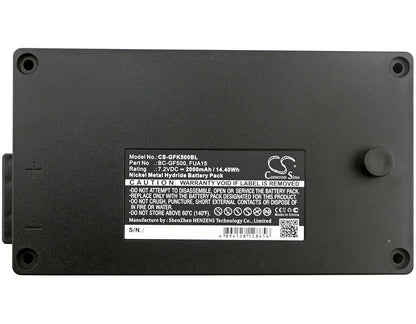 Black, 7.2V, 2000mAh, Ni-MH Battery fits Gross Funk, Crane Remote Control, Gf500, 14.4Wh