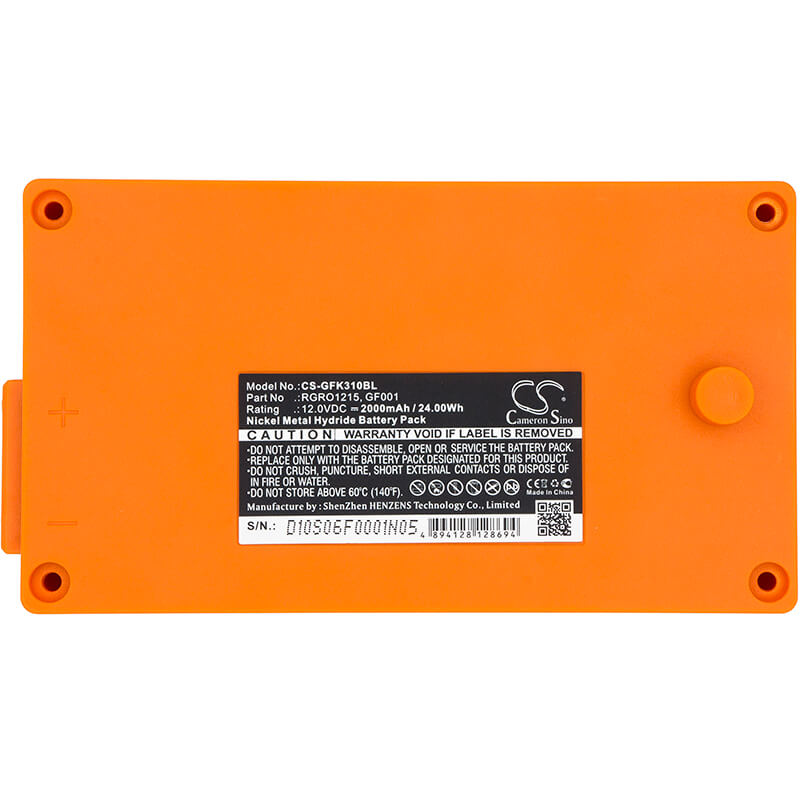 12.0V, 2000mAh, Ni-MH Battery fits Gross Funk, Crane Remote Control Se889, Gf2000i, 24Wh