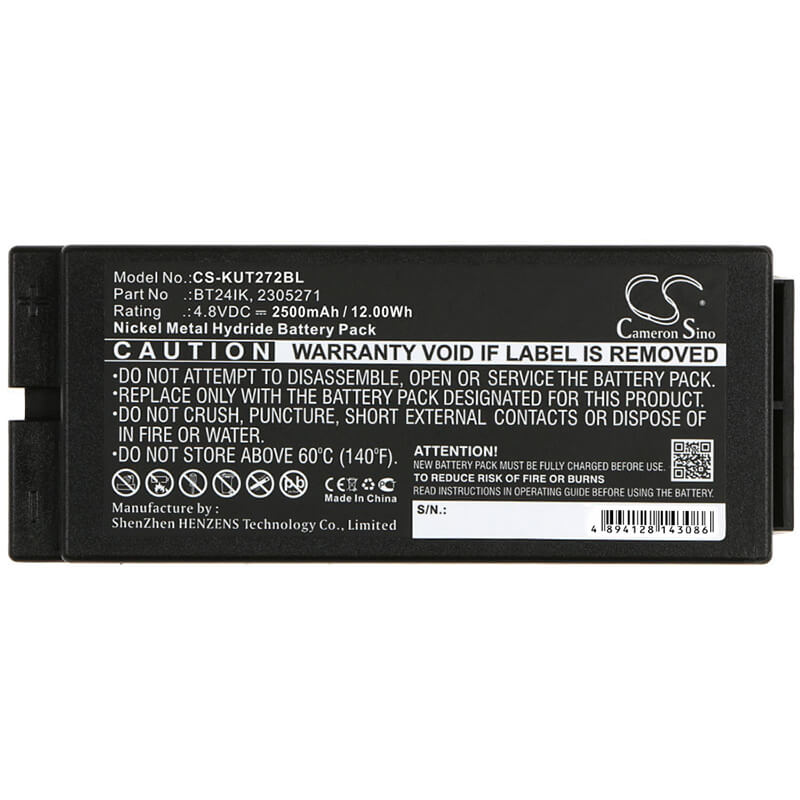 4.8V, 2500mAh, Ni-MH Battery fits Ikusi, Berlinde, Gh, 12Wh