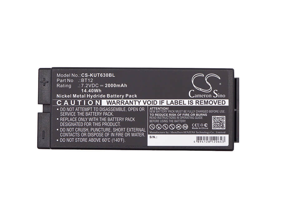 7.2V, 2000mAh, Ni-MH Battery fits Ikusi, 2303696, Tm63, 14.4Wh