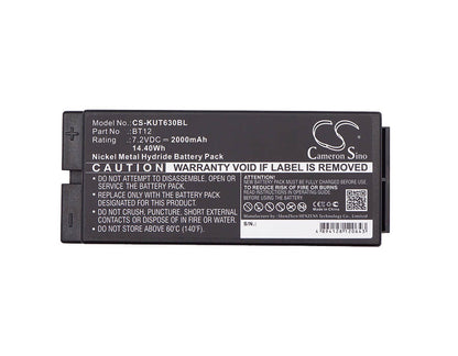 7.2V, 2000mAh, Ni-MH Battery fits Ikusi, 2303696, Tm63, 14.4Wh
