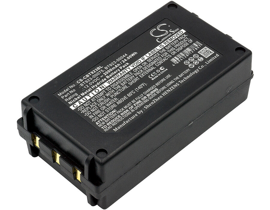 12.0V, 2000mAh, Ni-MH Battery fits Jay, Remote Cattron Theimeg, 24Wh