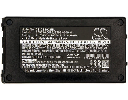 12.0V, 2000mAh, Ni-MH Battery fits Cattron Theimeg, Easy, Easy U. Mini, 24Wh