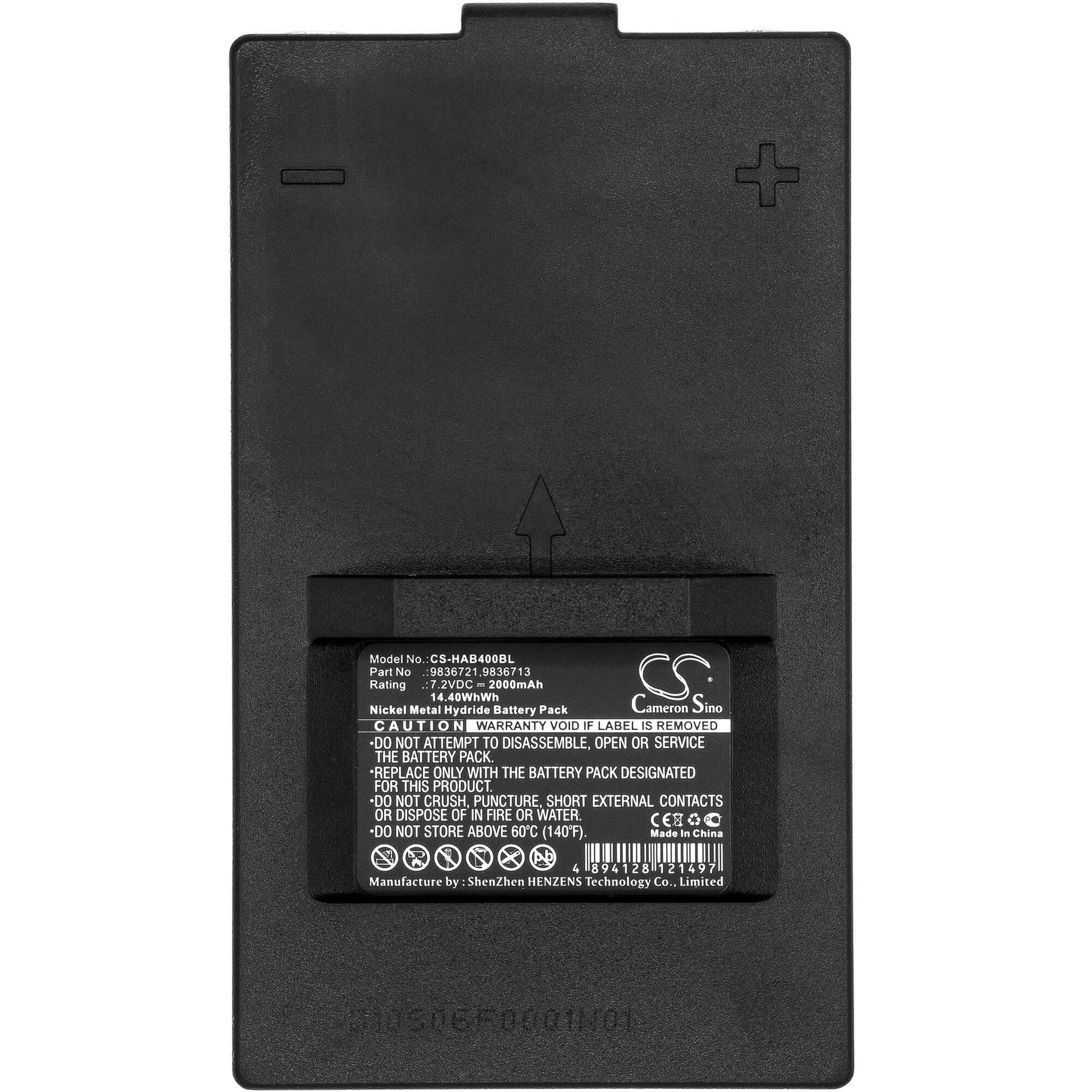7.2V, 2000mAh, Ni-MH Battery fits Hiab, 2055112, Combi Drive 5000, 14.4Wh