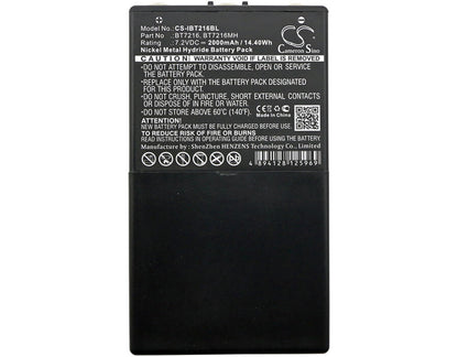 Black, 7.2V, 2000mAh, Ni-MH Battery fits Itowa, Boggy, Combi Caja Spohn, 14.4Wh