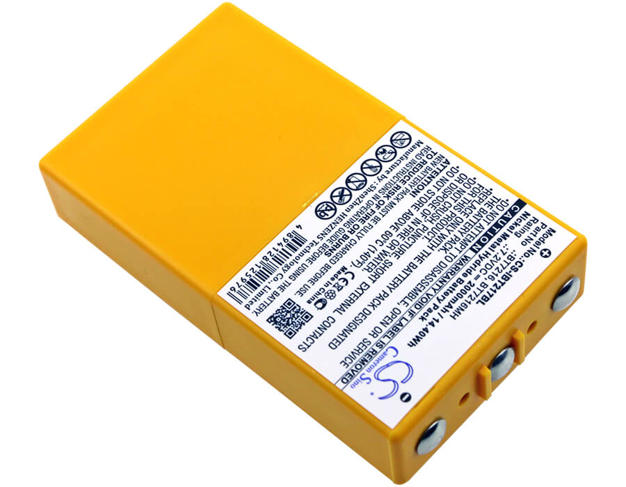 Yellow, 7.2V, 2000mAh, Ni-MH Battery fits Itowa, Boggy, Combi Caja Spohn, 14.4Wh