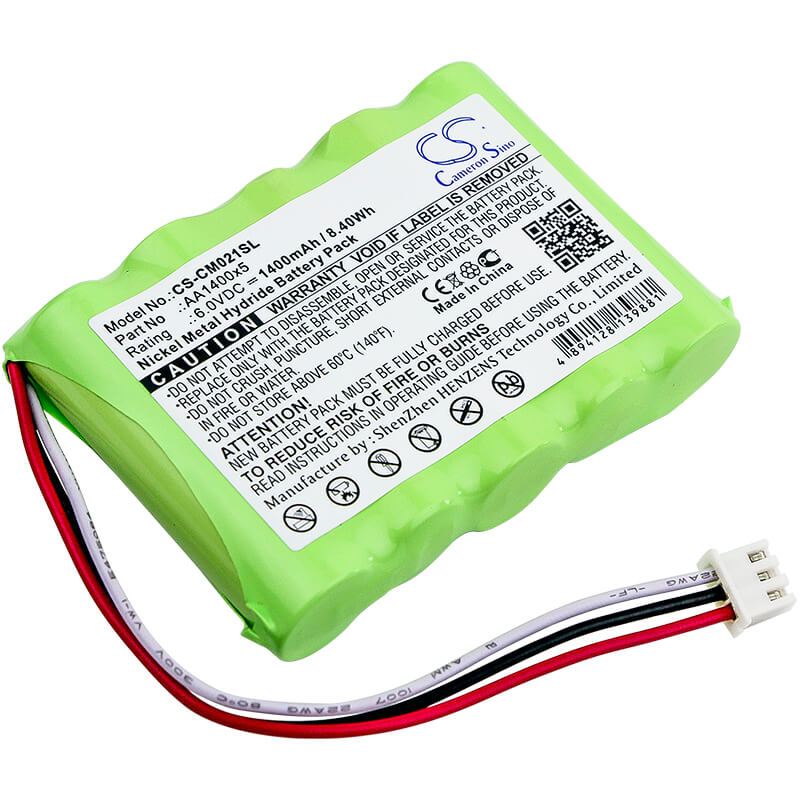 6.0V, 1400mAh, Ni-MH Battery fits Cameron Sino, Aa1400x5, 8.4Wh