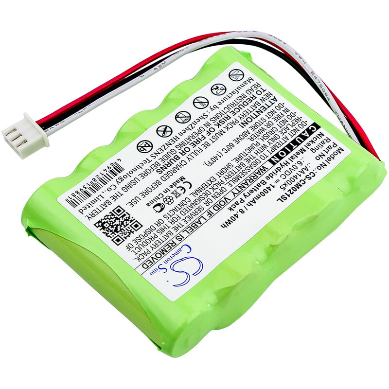6.0V, 1400mAh, Ni-MH Battery fits Cameron Sino, Aa1400x5, 8.4Wh