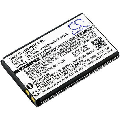 3.7V, 1100mAh, Li-ion Battery fits Cameron Sino, Ybt-6c, 4.07Wh