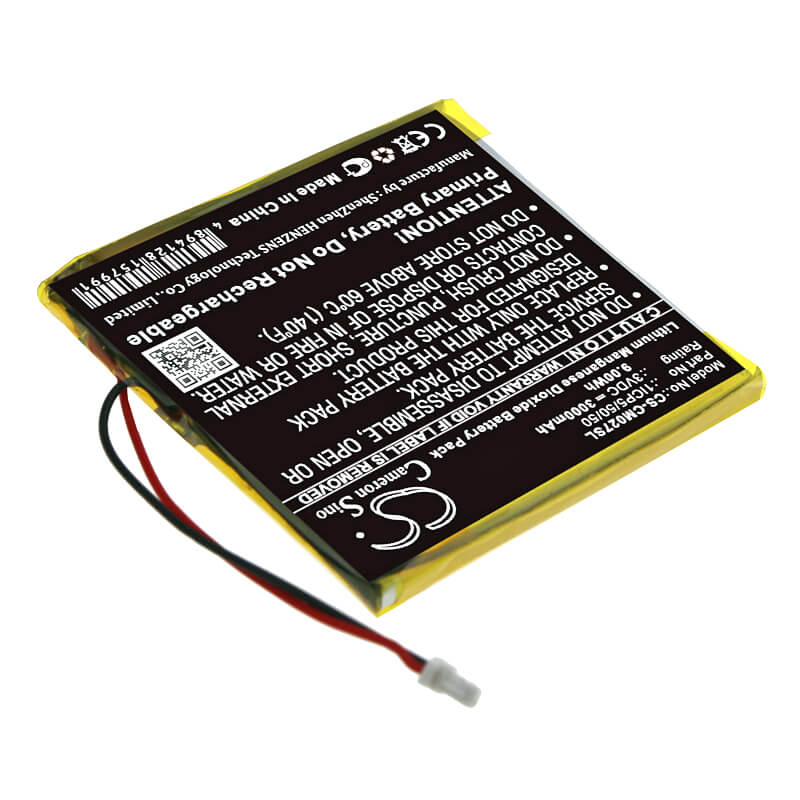 3V, 3000mAh, Li-MnO2 Battery fits Cameron Sino, 1icp5/50/50, 9Wh