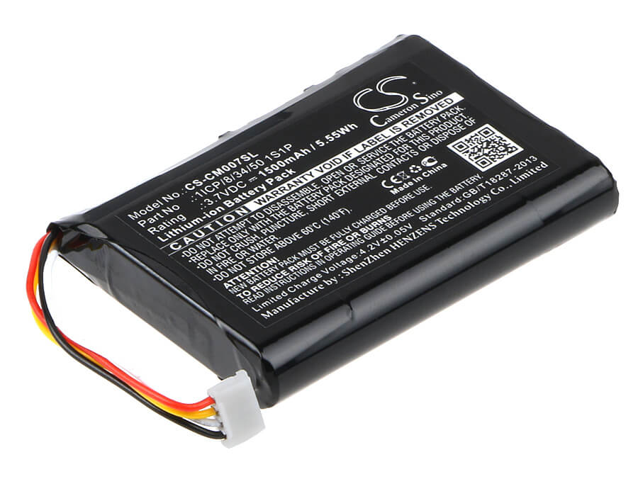 3.7V, 1500mAh, Li-ion Battery fits Cameron Sino, 1icp/8/34/50 1s1p, 5.55Wh