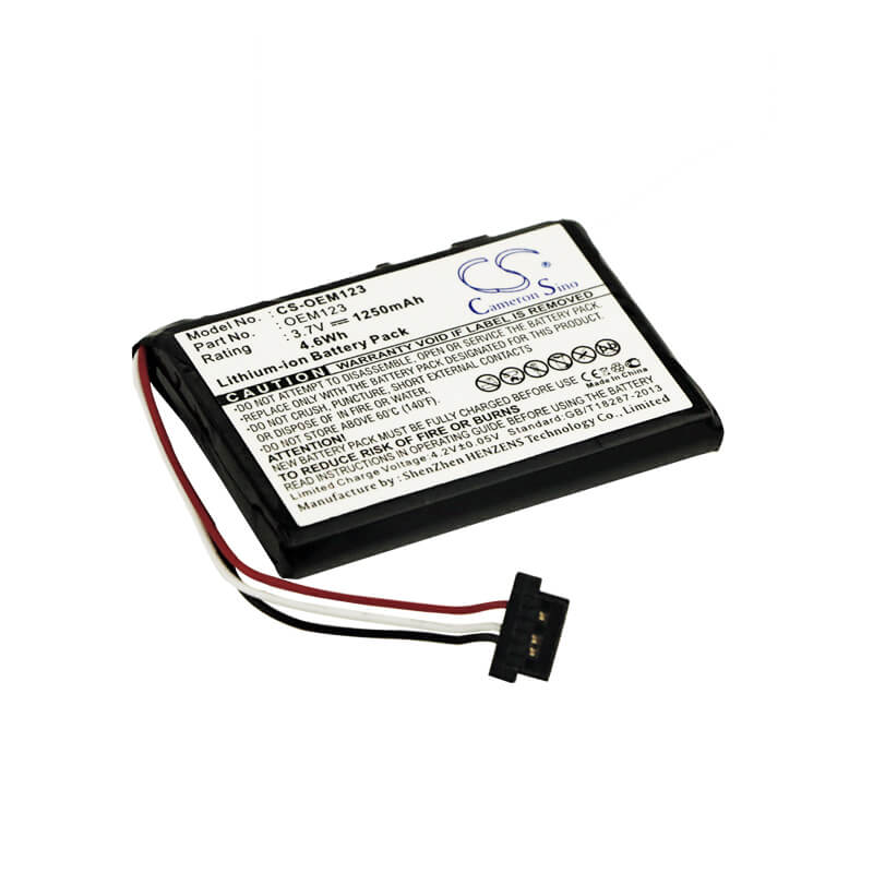 3.7V, 1250mAh, Li-ion Battery fits Cameron Sino, Cs-oem123, 4.625Wh