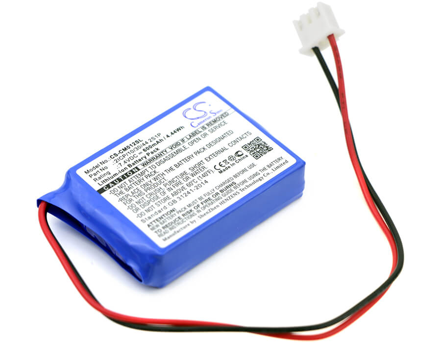 7.4V, 600mAh, Li-ion Battery fits Cameron Sino, 2icp/10/30/44 2s1p, 4.44Wh