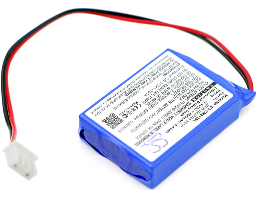 7.4V, 600mAh, Li-ion Battery fits Cameron Sino, 2icp/10/30/44 2s1p, 4.44Wh