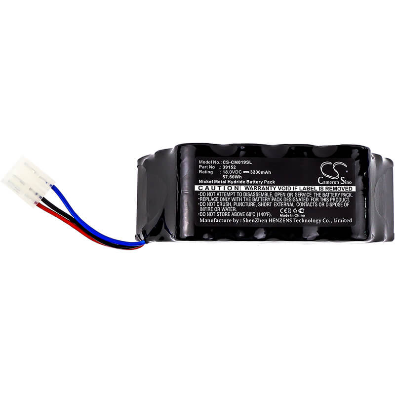 18V, 3200mAh, Ni-MH Battery fits Cameron Sino, 39152, 57.6Wh