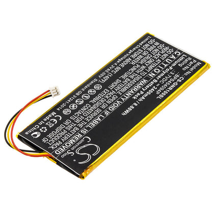 3.7V, 2400mAh, Li-Polymer Battery fits Geneva, Worldradio, 8.88Wh