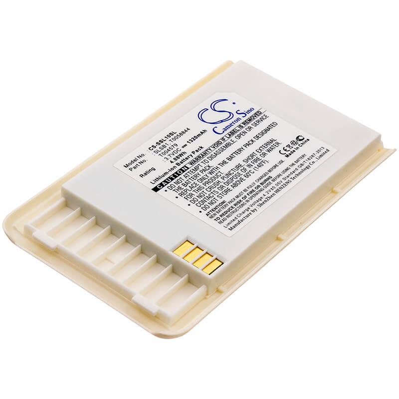 3.7V, 1320mAh, Li-ion Battery fits Sirius, Sl100, Stiletto 10 (sl10pk1), 4.884Wh