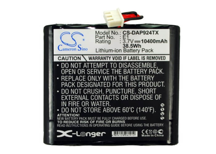 3.7V, 10400mAh, Li-ion Battery fits Pure, Evoke 1s, Evoke 2s, 38.48Wh