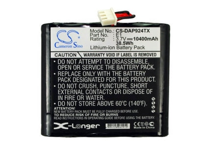 3.7V, 10400mAh, Li-ion Battery fits Pure, Evoke 1s, Evoke 2s, 38.48Wh