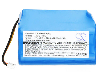 7.4V, 6800mAh, Li-ion Battery fits Grace Mondo, Gdi-irc6000, Gdi-irc6000r, 50.32Wh
