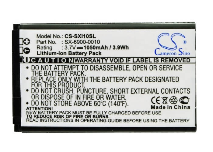 3.7V, 1050mAh, Li-ion Battery fits Sirius, Sxi1, Xm Lynx, 3.885Wh