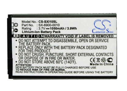 3.7V, 1050mAh, Li-ion Battery fits Sirius, Sxi1, Xm Lynx, 3.885Wh