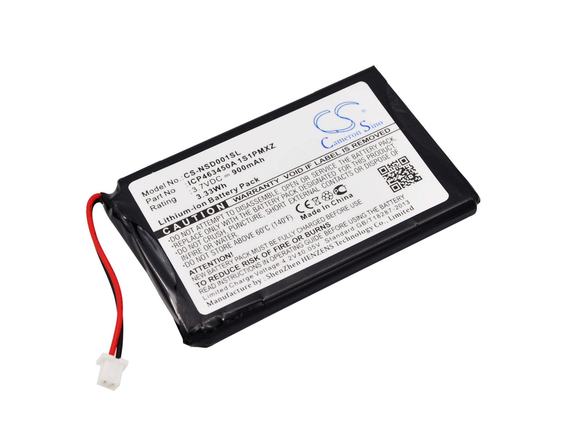 3.7V, 900mAh, Li-ion Battery fits Audiovox, Ihdp01a, Ihdp01a Portable Hd/fm Radio P, 3.33Wh
