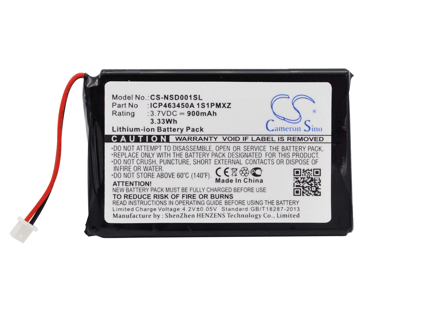 3.7V, 900mAh, Li-ion Battery fits Audiovox, Ihdp01a, Ihdp01a Portable Hd/fm Radio P, 3.33Wh