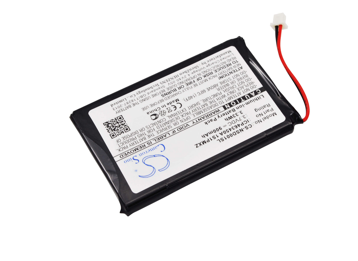3.7V, 900mAh, Li-ion Battery fits Insginia, Ns-hd01a, 3.33Wh