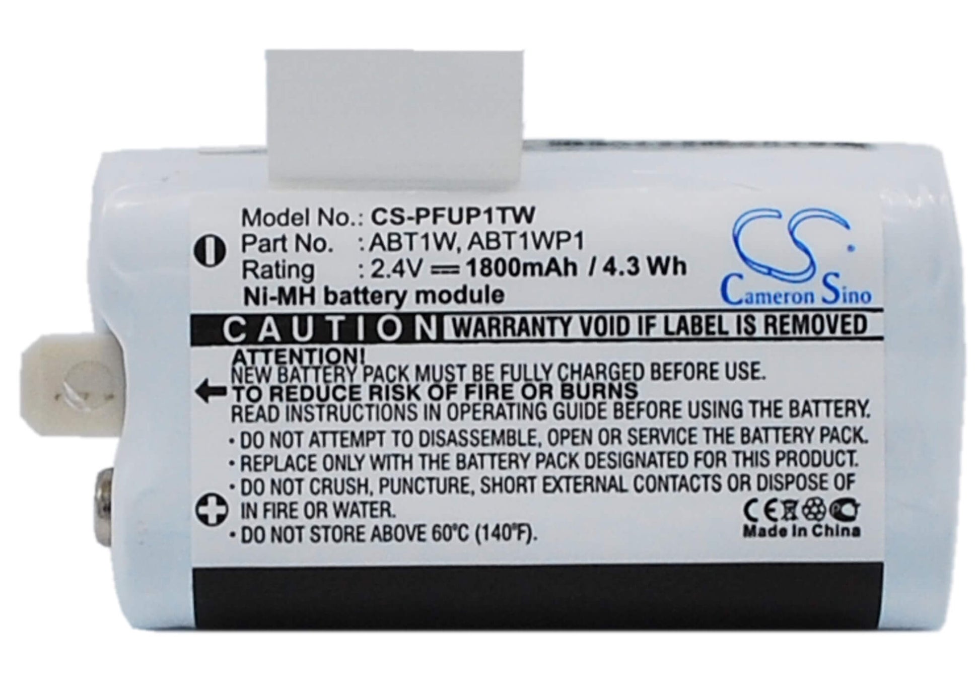 2.4V, 1800mAh, Ni-MH Battery fits Flip, Ultra 2g, Ultra 2nd Generation, 4.32Wh