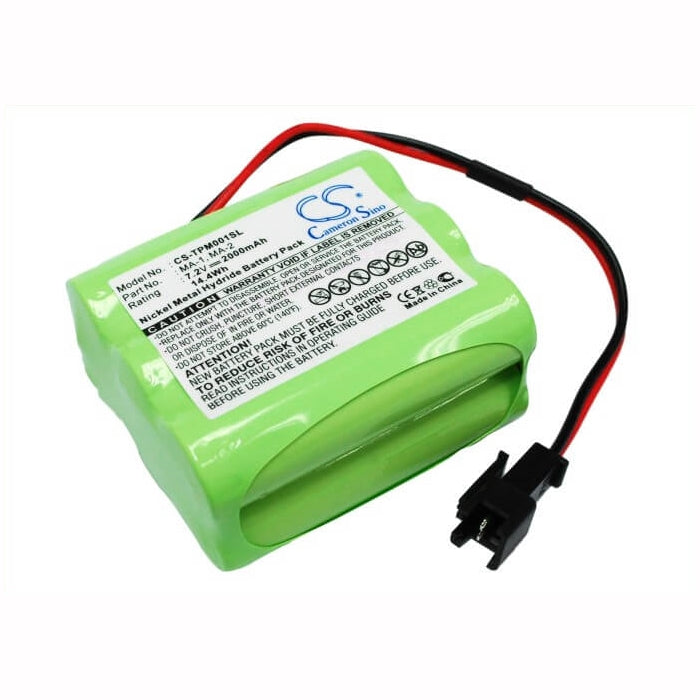 7.2V, 2000mAh, Ni-MH Battery fits Tivoli, Ipal Ma-1, Ipal Ma-2, 14.4Wh