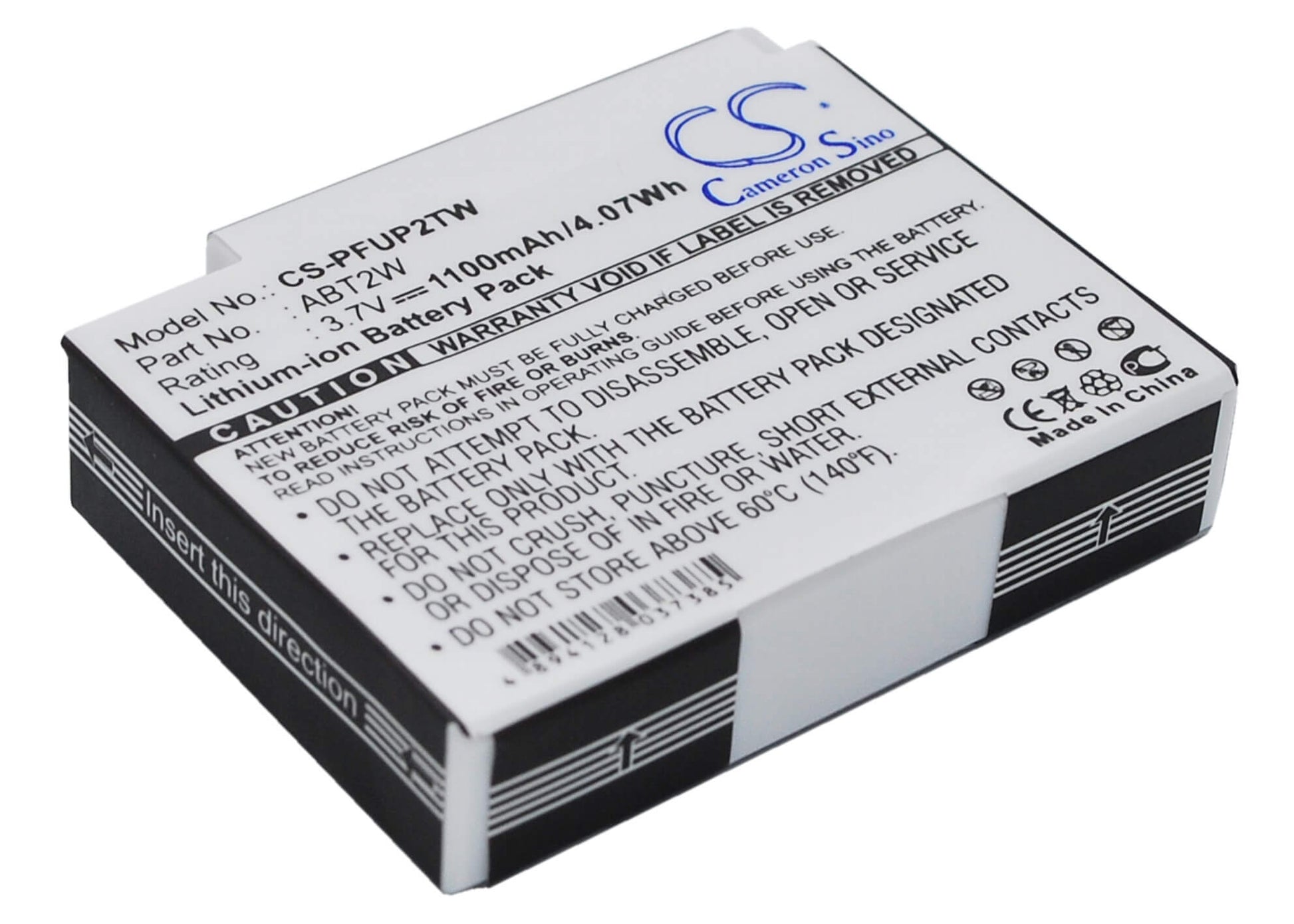 3.7V, 1100mAh, Li-ion Battery fits Pure, Flip 4gb | 1 Hr, Flip Ultrahd 8gb | 2 Hr, 4.07Wh