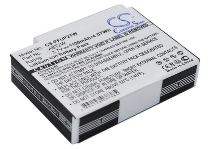 3.7V, 1100mAh, Li-ion Battery fits Pure, Flip 4gb | 1 Hr, Flip Ultrahd 8gb | 2 Hr, 4.07Wh