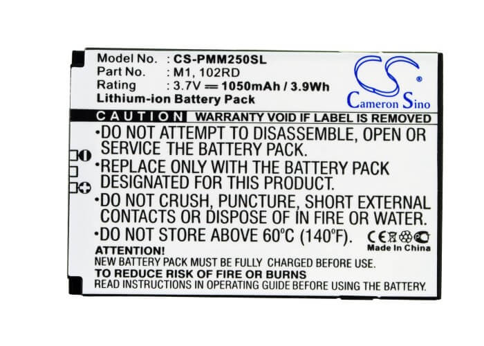 3.7V, 1050mAh, Li-ion Battery fits Pure, Move 2500, Move 2520, 3.885Wh