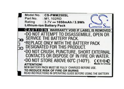 3.7V, 1050mAh, Li-ion Battery fits Pure, Move 2500, Move 2520, 3.885Wh